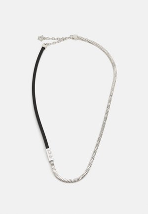 NECKLACE UNISEX - Necklace - silver-coloured/black