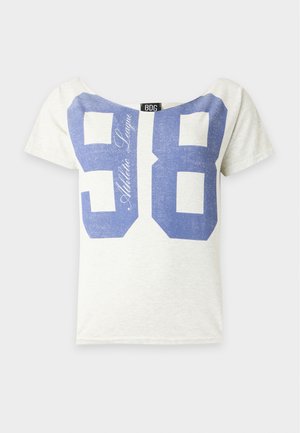 BDG Urban Outfitters, OFF SHOULDER TEE - Trükipildiga T-särk - grey marl
