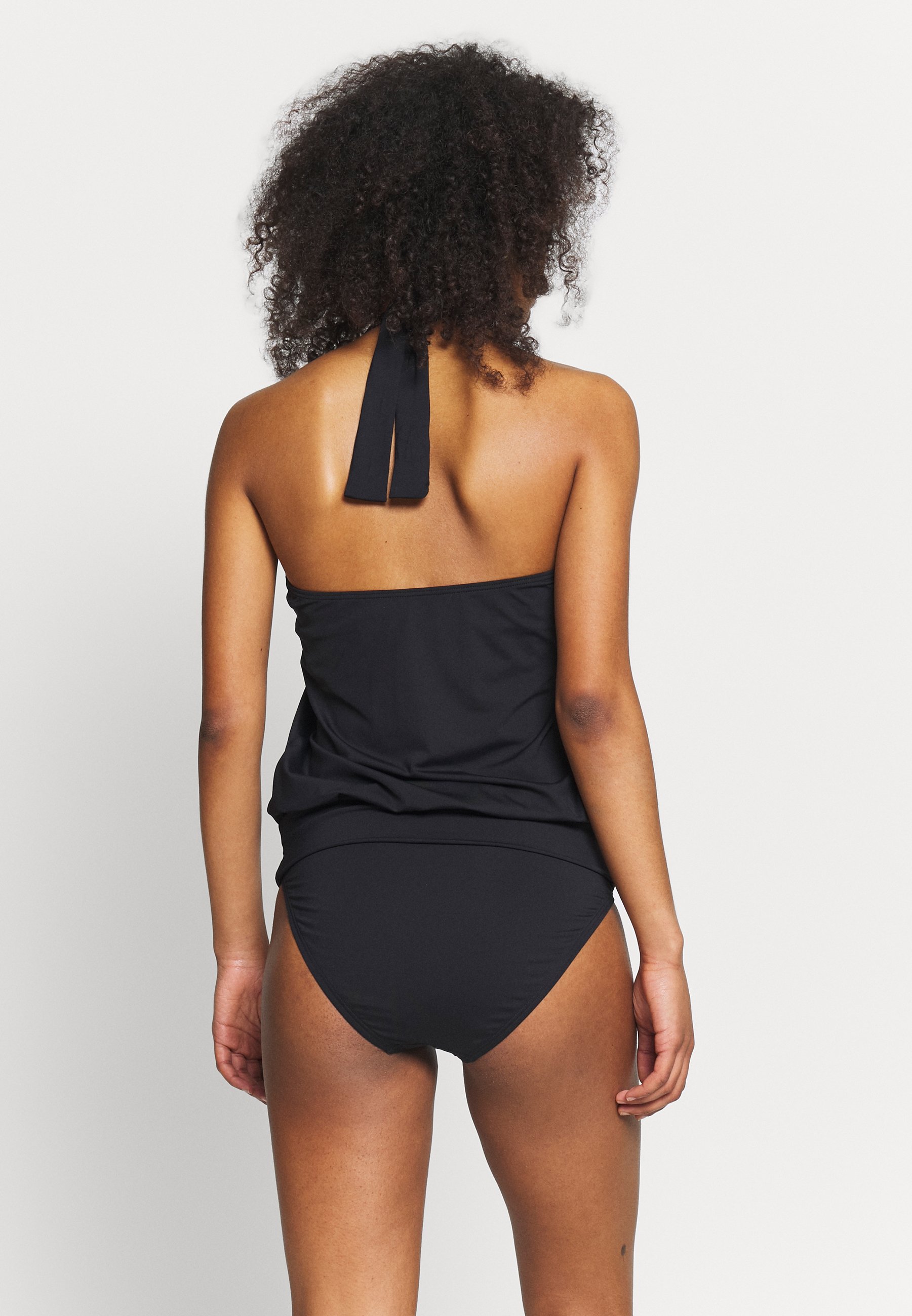 Damer ICONIC SOLIDS BLOUSON HALTER TANKINI - Bikinitoppe Damer ICONIC SOLIDS BLOUSON HALTER TANKINI - Bikinitoppe