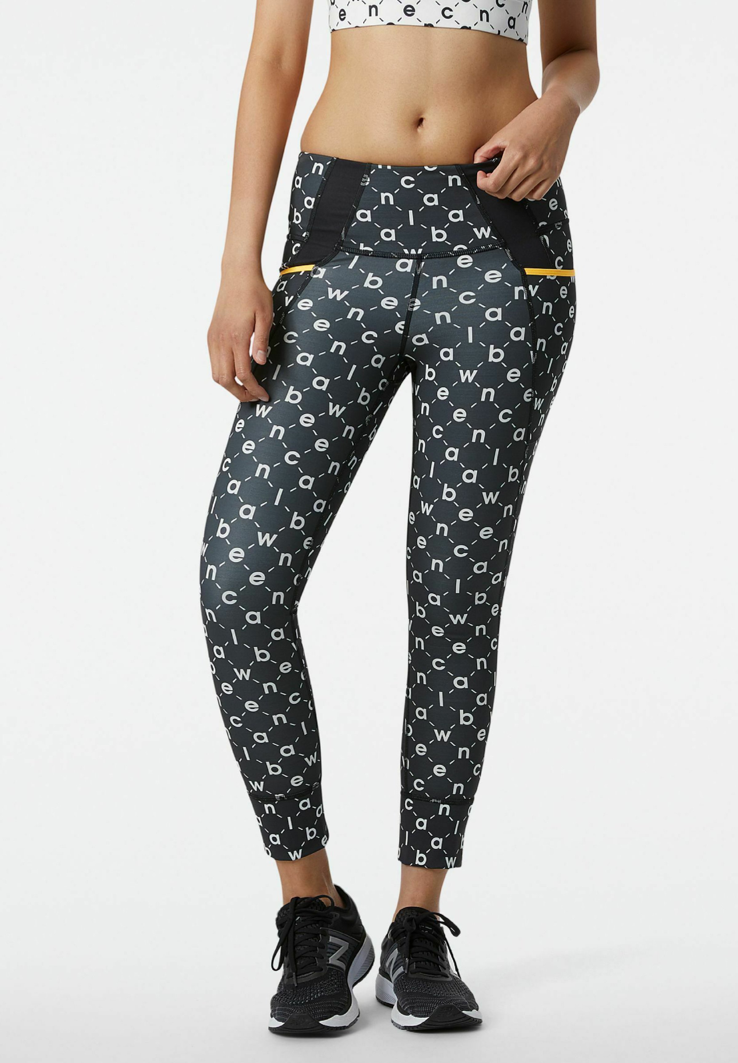 New Balance Tights - black multi/grå 