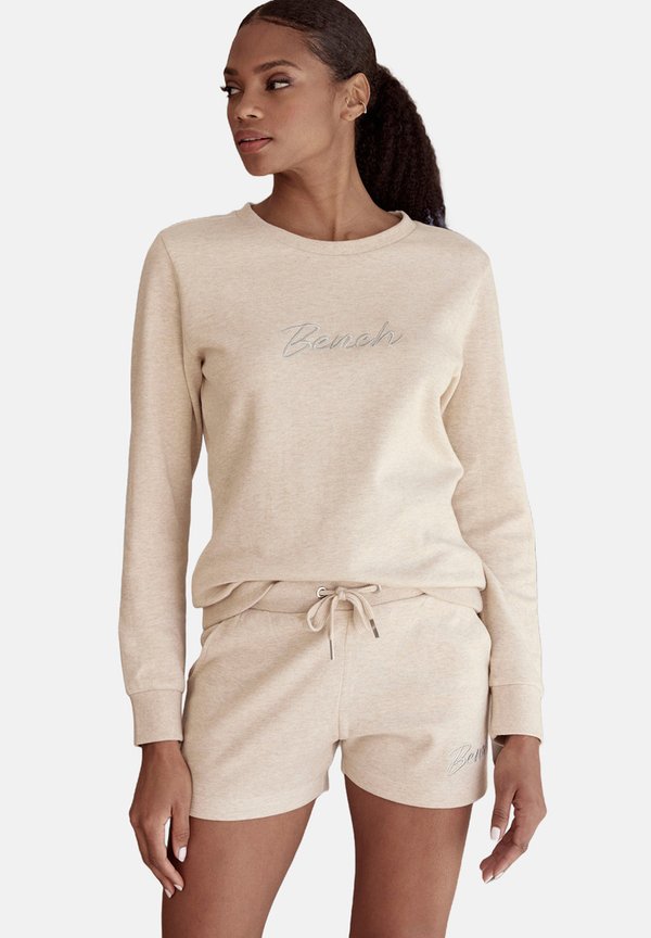 Sweatshirt - beige meliert