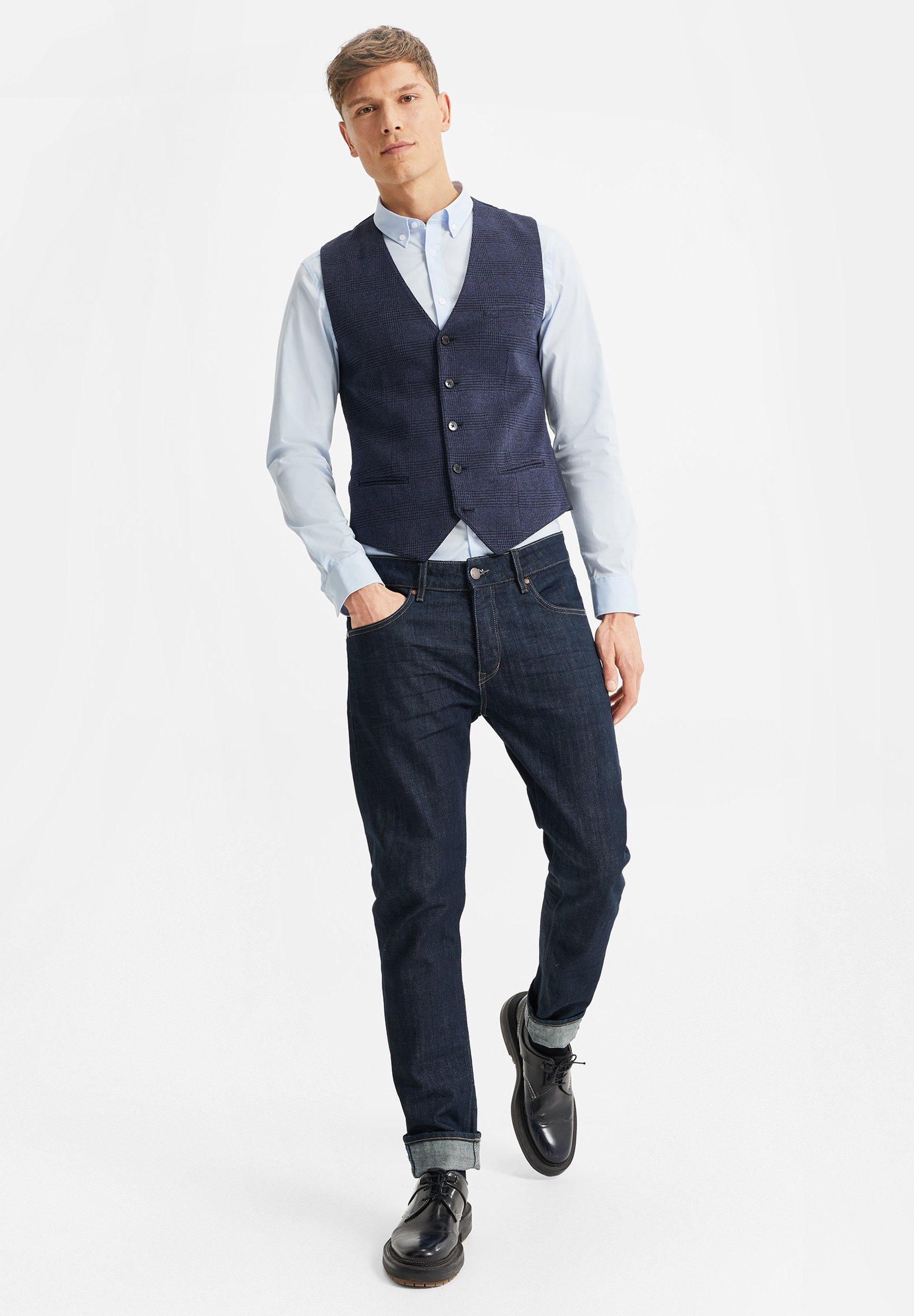WE Fashion GILET - Gilet elegante - dark blue/blu scuro - Zalando.it