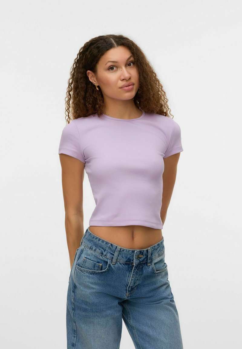 Vero Moda VMCHLOE SHORT TOP - Βασικό μπλου ζάκι - orchid bloom