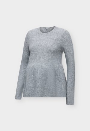Anna Field MAMA by Zalando, PEPLUM MATERNITY JUMPER - Pullover - grey melange