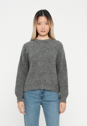 JDYMARI O NECK PULLOVER  - Pullover - dark grey melange