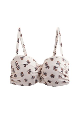 Next Bikinitop - cream woodblock