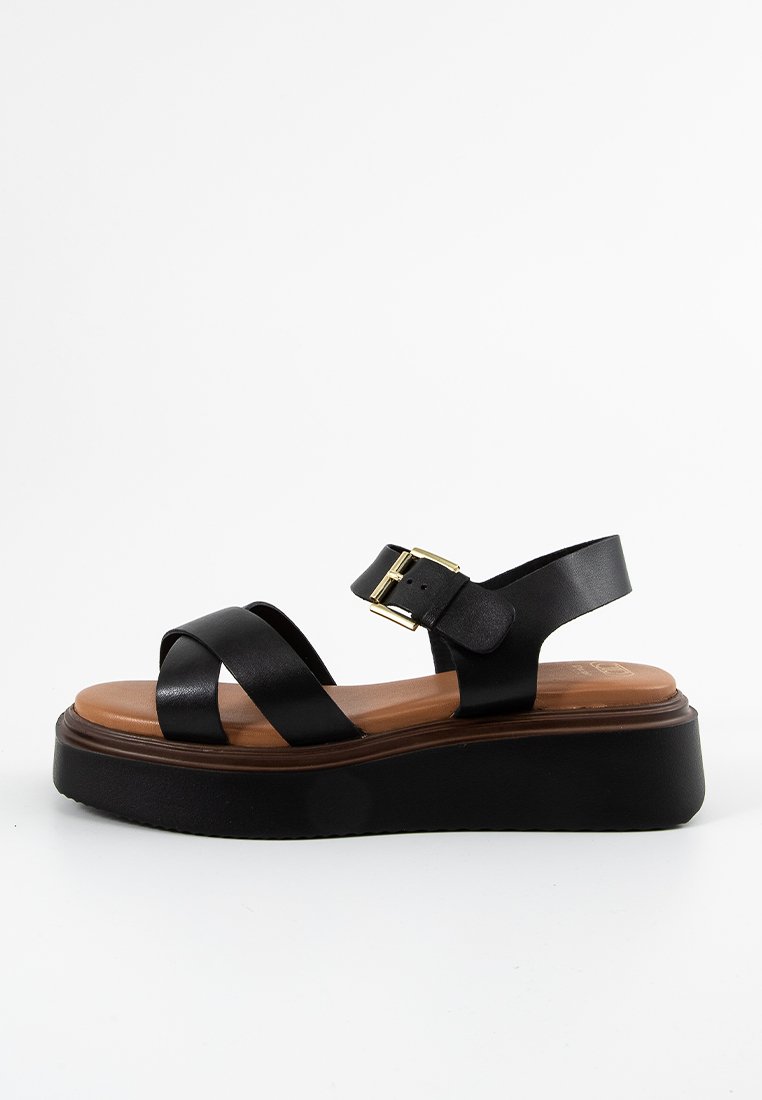 Dune London Sandalen met plateauzool zwart Dune London Sandalen met plateauzool zwart