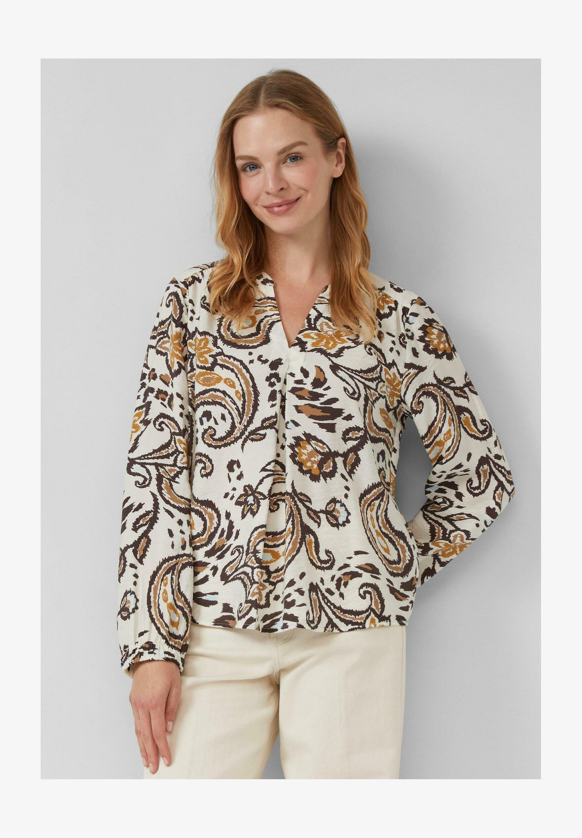 S.Oliver Camicetta Top Donna 2131896 – In Misto Lino E Viscosa, Senza Maniche, Con Scollo A Tunica E Arricciature