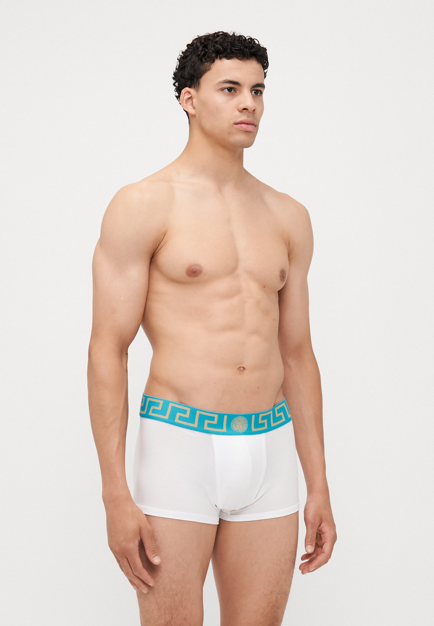 VERSACE LOW RISE TRUNK ホワイト 4サイズ Versace UNDERPANTS LOW RISE TRUNK - Trunks - bianco/dark sea green