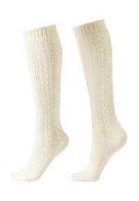 PATTERN - Knästrumpor - nude