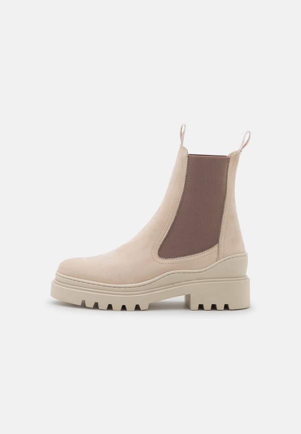Plateaustiefelette - ivory