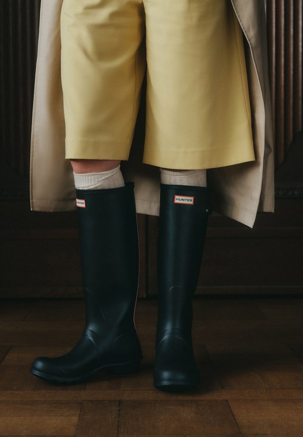 WOMENS TALL TRI COLOUR LOGO BACKSTRAP BOOT - Wellies