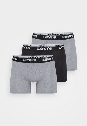 Trys porai šortukų: vieni pilki ir du juodi. Kiekvieni turi juodą juostą su baltu "Levi's" logotipu. Minkšta, elastinga medvilnės ir sintetinio pluošto medžiaga.