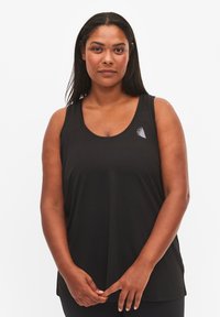 Active by Zizzi - WORKOUT WITH RACER BACK - Top - black Miniatuurafbeelding 1