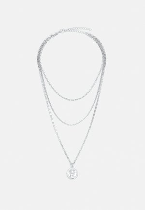 LAYERING AMULET NECKLACE UNISEX - Halskette - silver-coloured