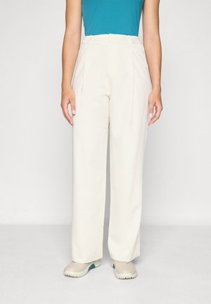 EMELIA PLEATED TROUSERS - Pantaloni - ivory