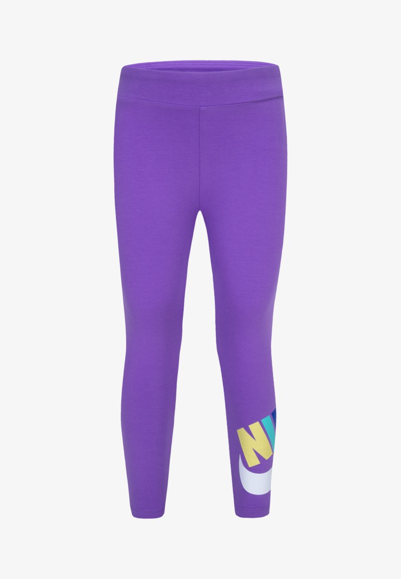 Nike Sportswear CLUB HIGH RISE - Leggingek - Nadrágok - black raspberry