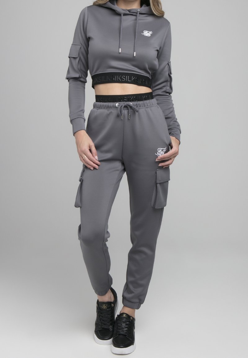 SIKSILK Pantalon cargo - grey