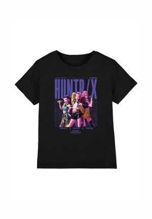 NETFLIX, KPOP DEMON HUNTERS HUNTRIX HONMOON WORLD TOUR POSTER UNISEX  - Print T-shirt - black