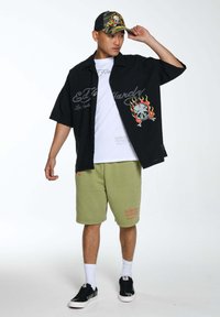 Ed Hardy TRUE TILL DEATH  - Tracksuit bottoms - green