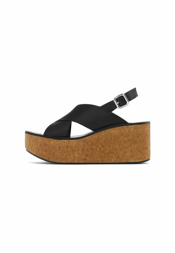 CROSSED STRAPS - Platform sandals