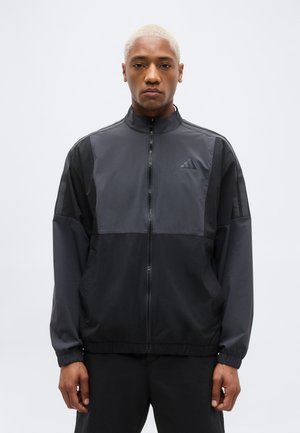 adidas Golf BEYOND TWISTWEAVE FULL-ZIP WINDBREAKER - Αντιανεμικό μπουφάν - black   carbon