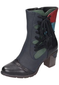 Rieker Botines con cordones - black