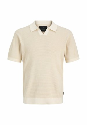 Jack & Jones PREMIUM, Knitted Knitted - Poloshirt - whitecap gray