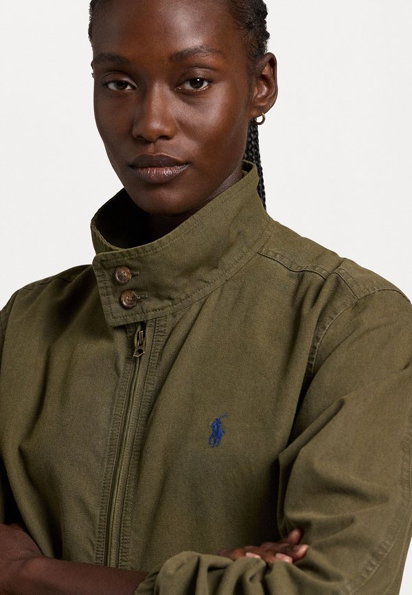 COTTON CANVAS JACKET - Light jacket - canopy olive3