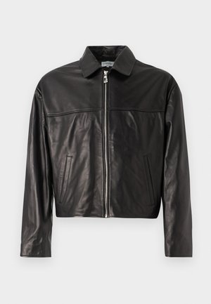 Les Benjamins Leather jacket - black