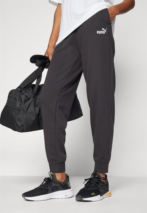 PUMA SMALL LOGO COMFORT HIGH WAIST SWEATPANTS - Tracksuit bottoms - black — foto 4