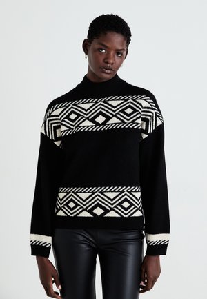 ONLY ONLVICTORIA - Maglione - black/pumice stone