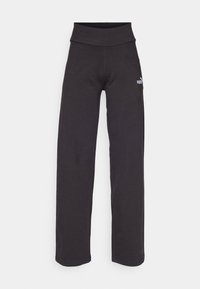 SMALL LOGO HIGH WAIST STRAIGHT LEGGINGS - Pantalon de survêtement - black