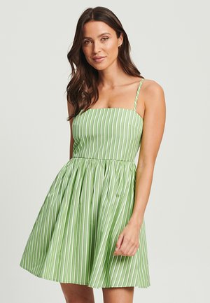 COPINA - Jurk - green stripe