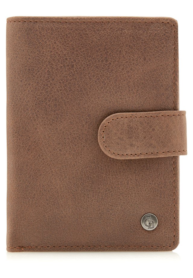 MIT REISSVERSCHLUSS - Portemonnee - cognac