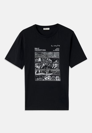 Print T-shirt - black/white