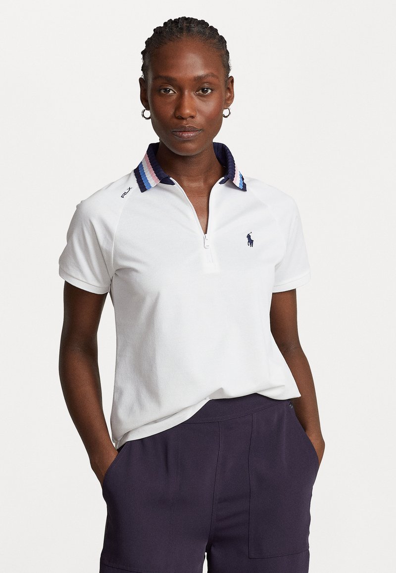 Ralph Lauren POLO by Ralph Lauren short sleeve polo shirt, women's size M cotton white type Vintage Second Hand