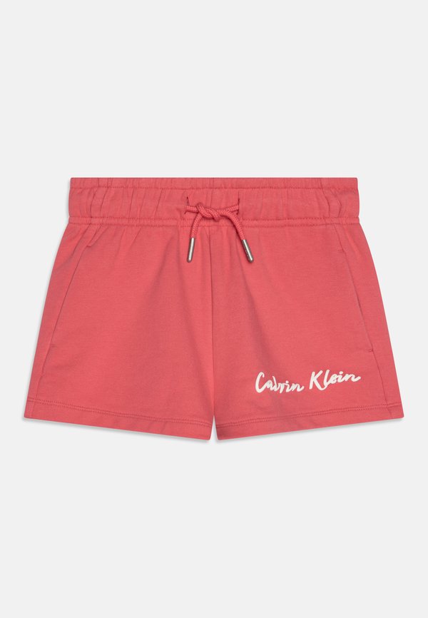 SCRIPT LOGO - Tracksuit bottoms - deep crimson fruit