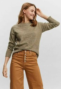 Vero Moda VMDOFFY O-NECK  - Camisola - dark olive