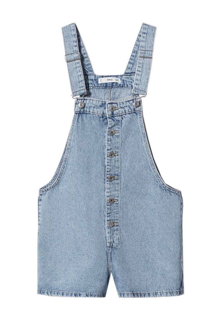 Mango Tuinbroek lichtblauw