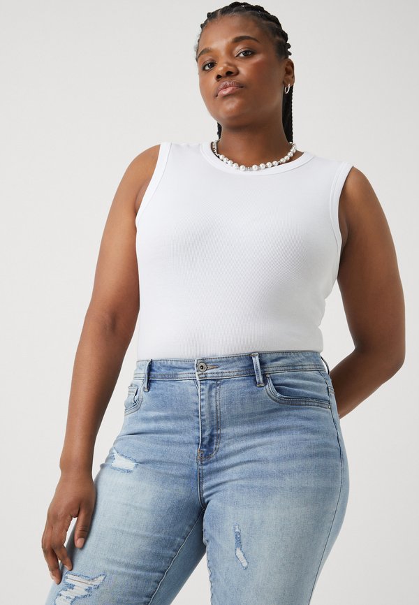 CARSALLY DESTROY BLEACH - Jeans Skinny Fit2