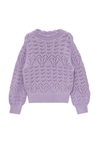 s.Oliver LOOSE FIT EN AJOURMOTIEF - Strickpullover - lavendel