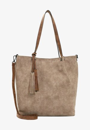 SURPRISE - Tote bag - taupe/cognac