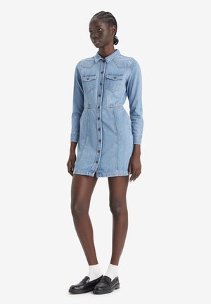 FLYNN WESTERN CORE DRESS - Denim dress - ringing bells