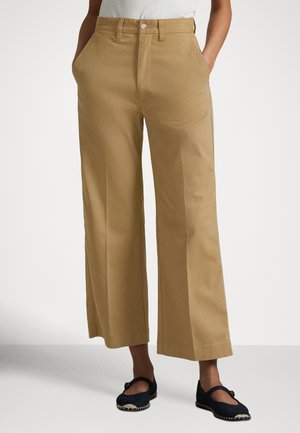 CHINO WIDE LEG PANT - Tygbyxor - montana khaki