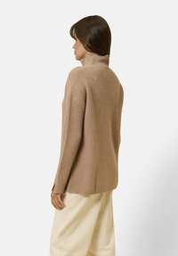 Just Cashmere TURTLE NECK - Strickpullover - mottled camel