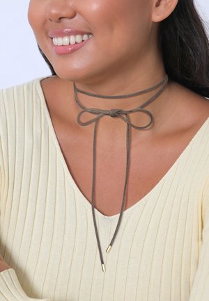 Elli CHOKER BOW - Halskæder - grau
