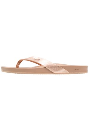 CUSHION COURT - T-bar sandals - rose gold
