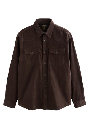 Next REGULAR FIT - WESTERN STYLING LONG SLEEVE - Marškiniai - chocolate brown