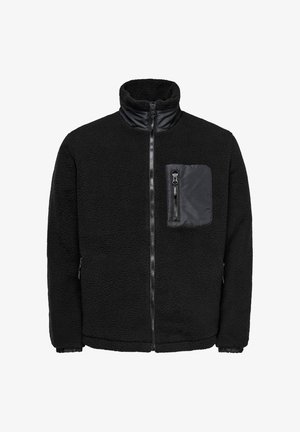 Only & Sons, ONSTYRO PADDED SHERPA JACKET NOOS - Fleecejacke - black detail:jet black